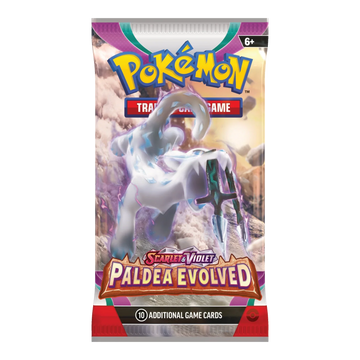 Paldea Evolved Booster Pack – Engelse verpakking, artwork Chien Pao