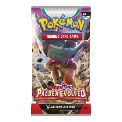 Paldea Evolved Booster Pack – Engelse verpakking, artwork Ting Lu