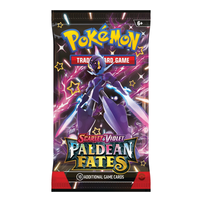 Paldean Fates Booster Bundle – boosterpack, artwork Ceruledge (verpakking kan variëren)