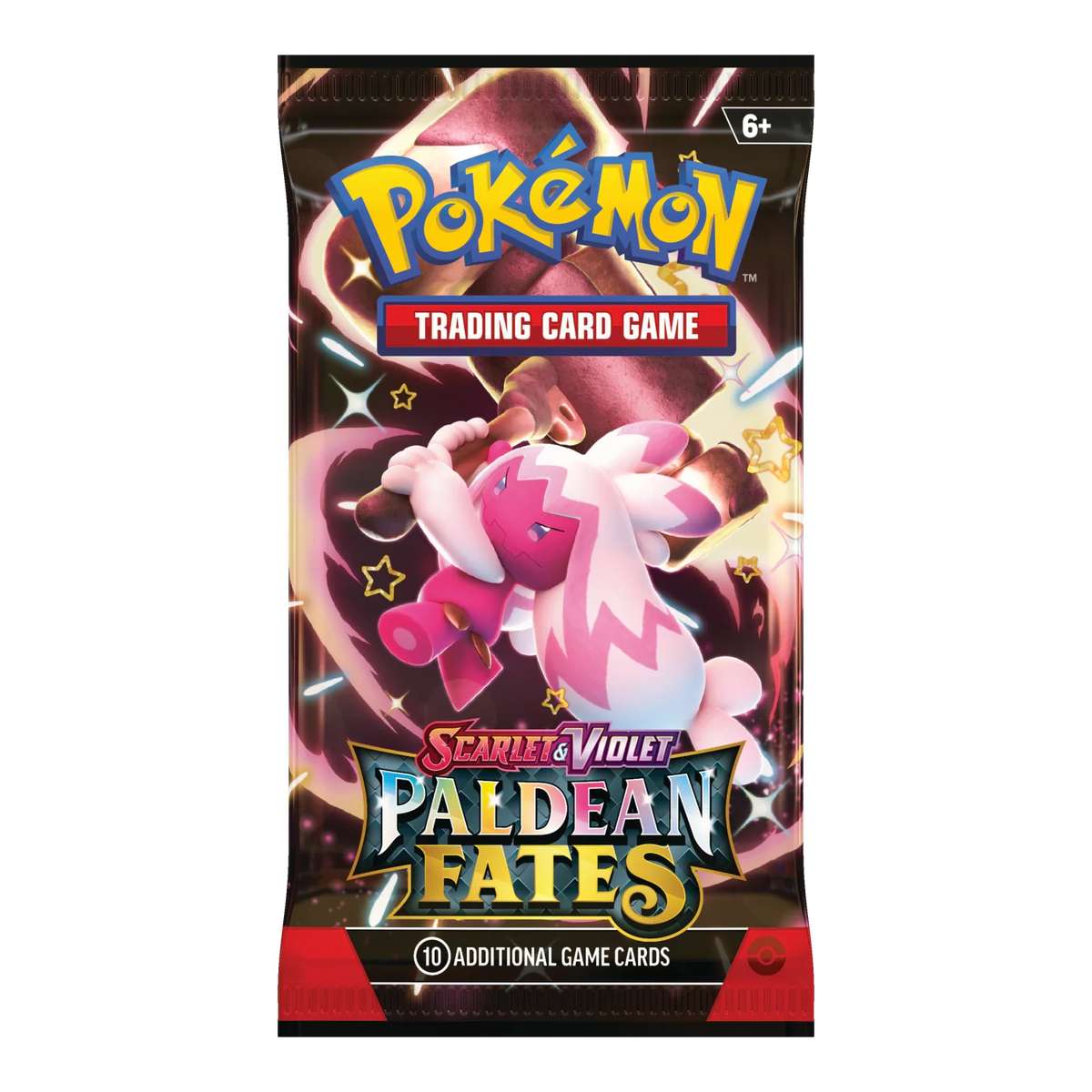 Paldean Fates Booster Pack – Engelse verpakking, artwork Tinkaton