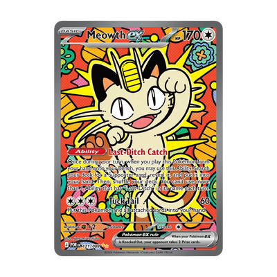 Perfect Order Booster Box – mogelijke chase-kaart 121-meowth-ex; niet gegarandeerd inbegrepen