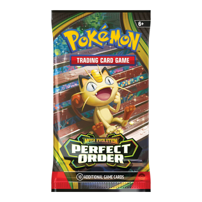 Perfect Order Booster Pack – Engelse verpakking, artwork Meowth