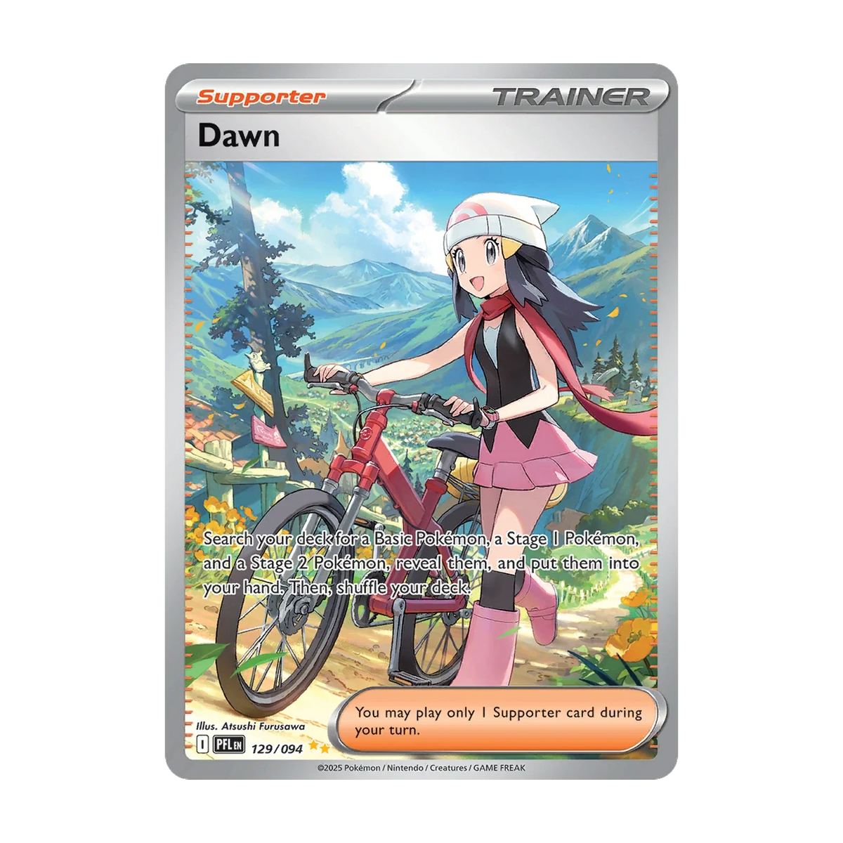 Phantasmal Flames Booster Pack - chase-kaart 129 dawn (Engels). Mogelijke pull; niet gegarandeerd inbegrepen.