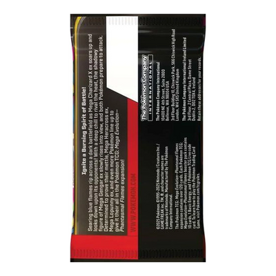 Phantasmal Flames Booster Pack - achterkant verpakking