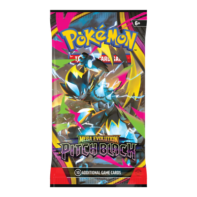 Pitch Black Booster Pack – Engelse verpakking, artwork Mega Zeraora