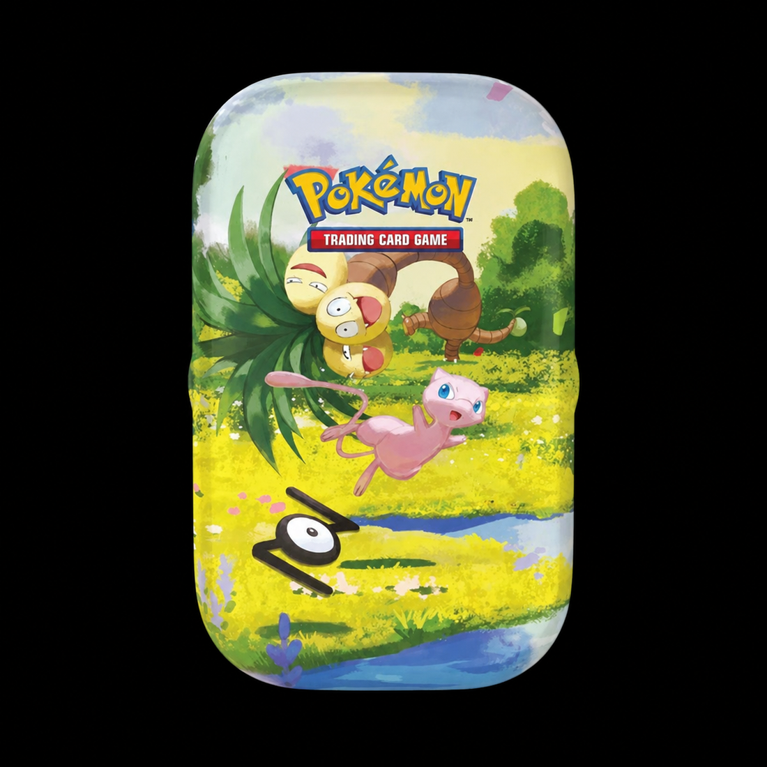 Pokémon 30th Celebration Mini Tin op zwarte achtergrond