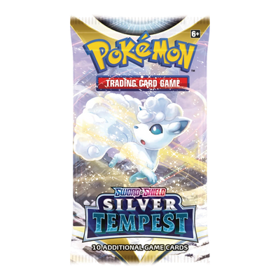 Silver Tempest Booster Pack – Engelse verpakking, artwork Alolan Vulpix