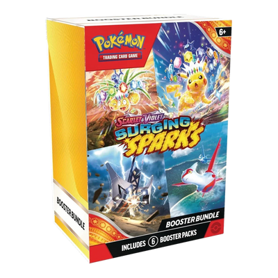 Surging Sparks Booster Bundle – voorkant en linkerzijkant