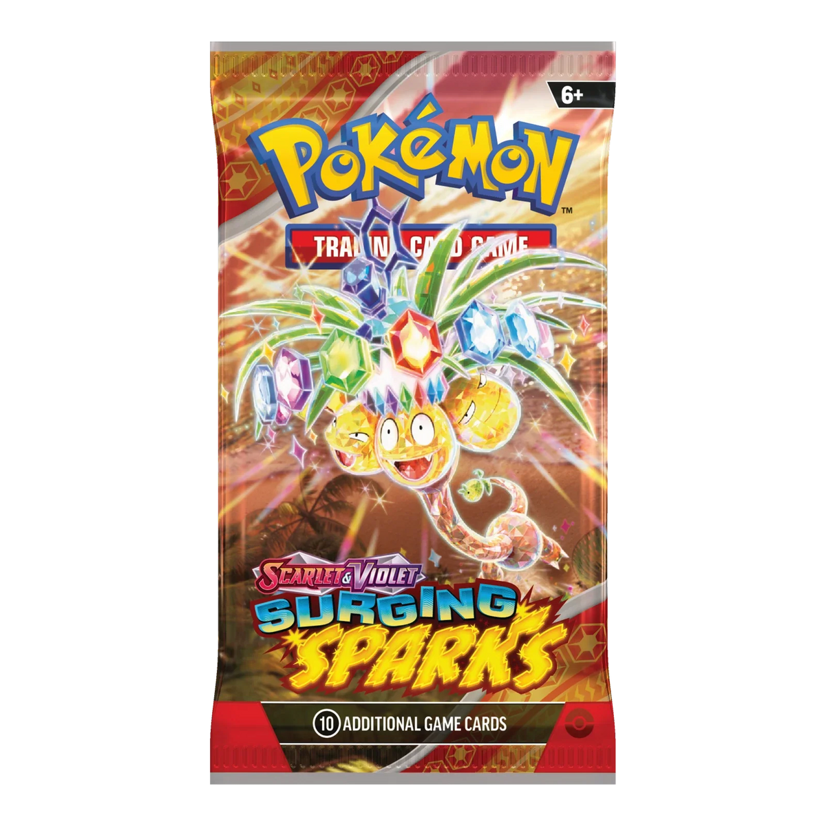 Surging Sparks Booster Bundle – boosterpack, artwork Alolan Exeggutor (verpakking kan variëren)