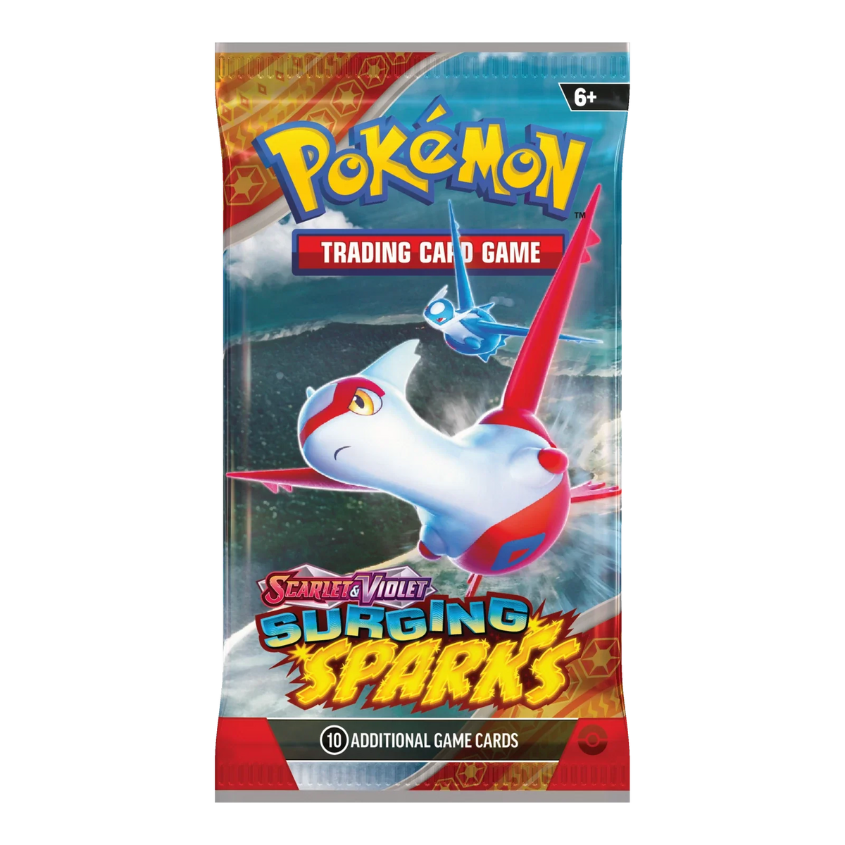 Surging Sparks Booster Bundle – boosterpack, artwork Latias (verpakking kan variëren)