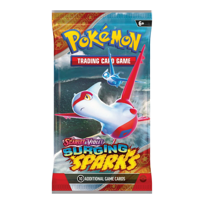 Surging Sparks Booster Bundle – boosterpack, artwork Latias (verpakking kan variëren)