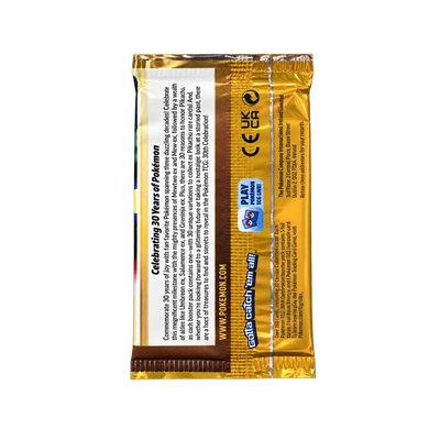 30th Celebration Booster Pack – Engelse verpakking, bewerkte presentatie van de achterzijde