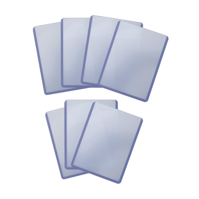Toploaders Transparant Regular – 25 – losse toploaders