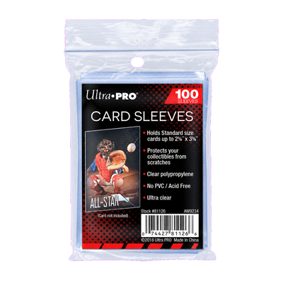 Ultra Pro Card Sleeves Blanco Clear – 100 stuks