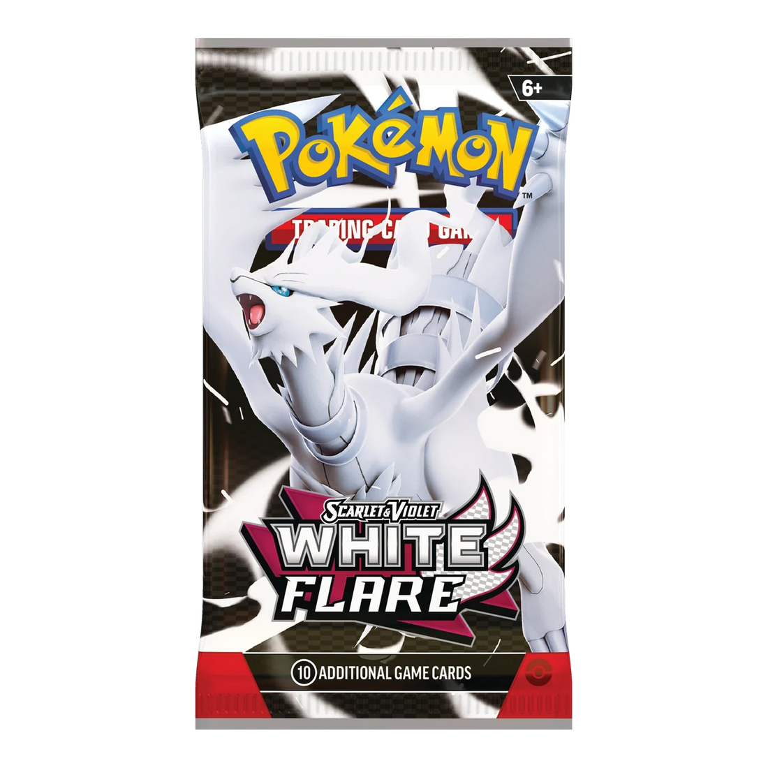 White Flare Booster Pack – Engelse verpakking, artwork Reshiram
